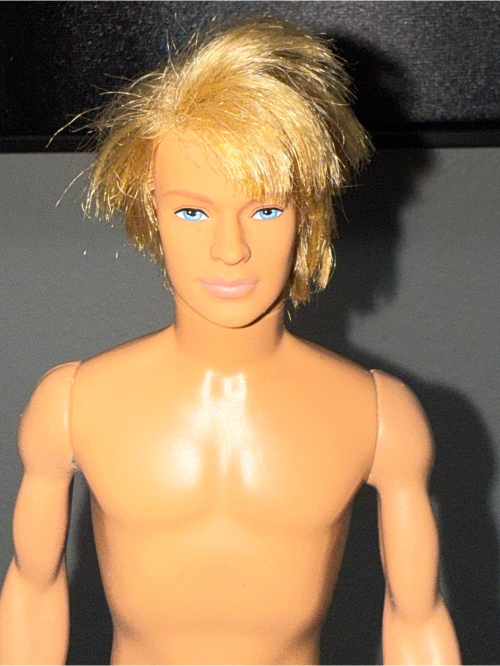 Barbie Mattel Ken Doll Synthetic Hair Nude Blonde Doll